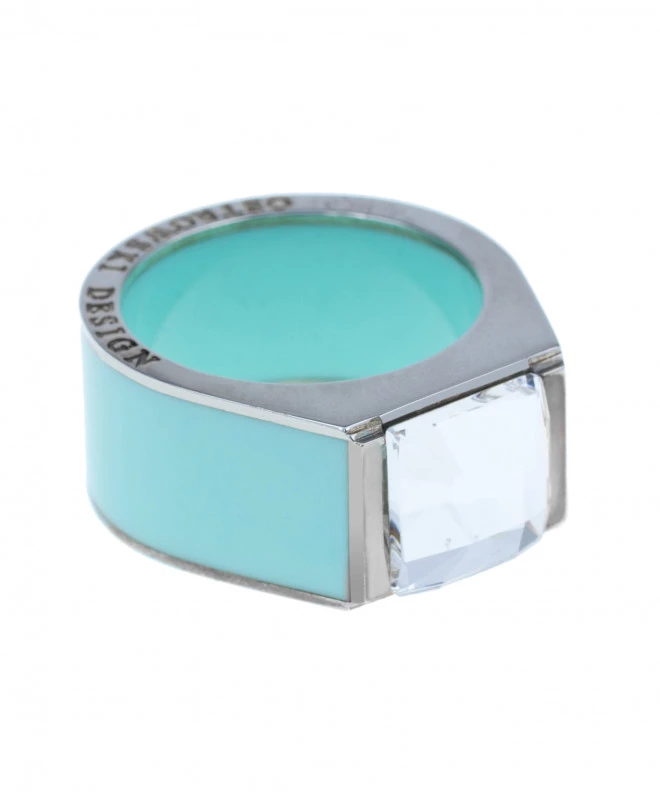 Prsteň Ostrowski Design Classic Cyan CLS-R-SW-21-turkusowy
