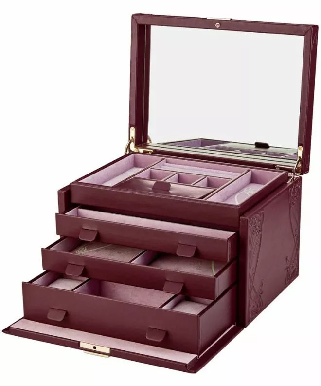 Krabička Wolf x Liberty - Ianthe Burgundy veľkosť L 381027