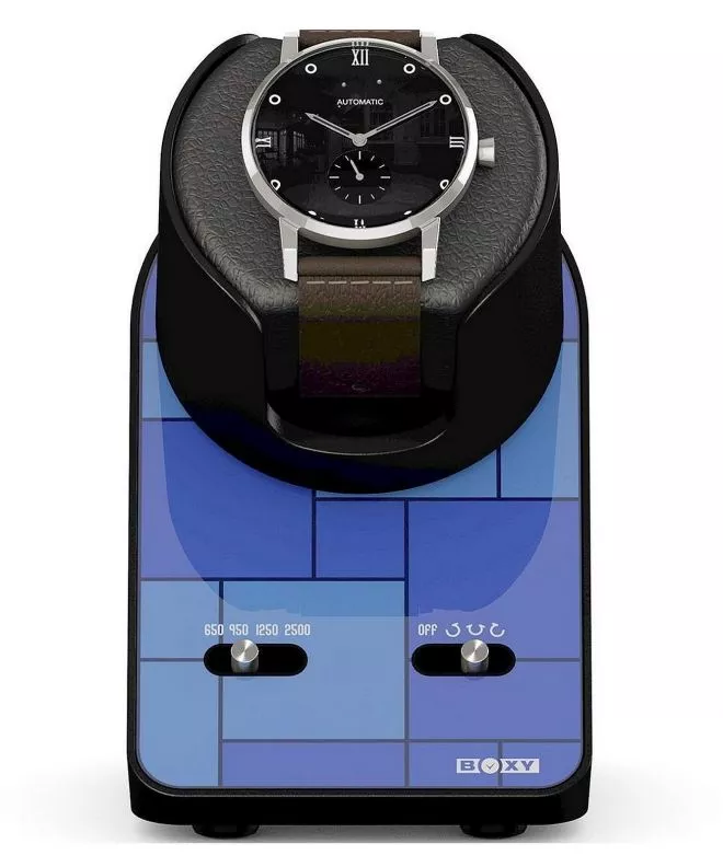Naťahovač Hodiniek Beco Technic Boxy BLDC Nightstand Graphic Blue pre 1 hodinky s káblom USB 309135