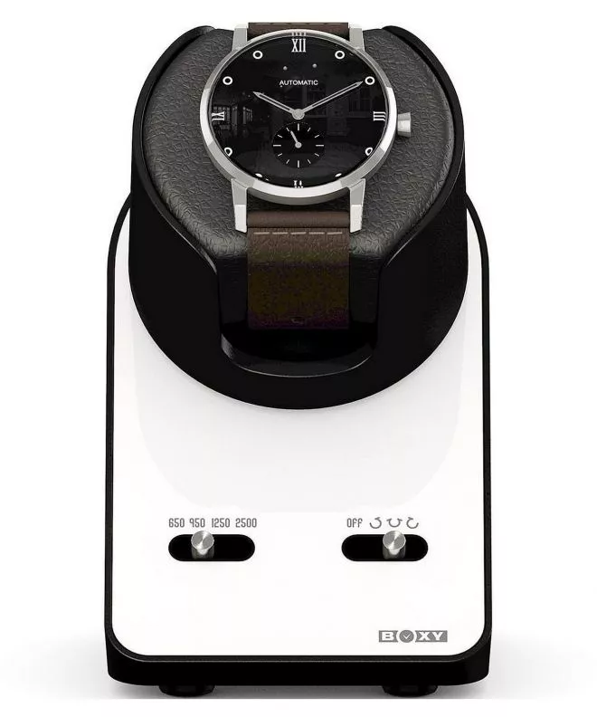 Naťahovač Hodiniek Beco Technic Boxy BLDC Nightstand Pure White pre 1 hodinky s USB káblom 309137