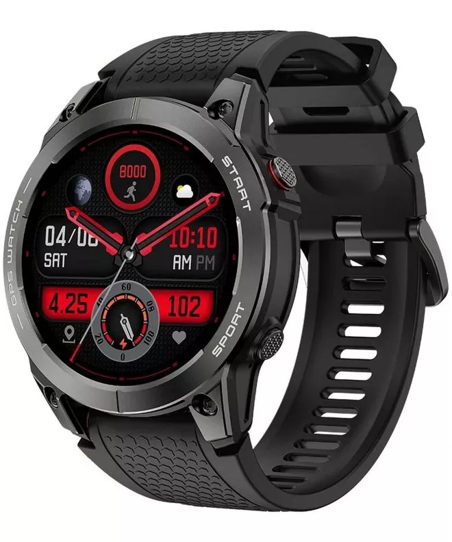 Smart hodinky unisex Manta Activ X GPS Black SET SWA001BK