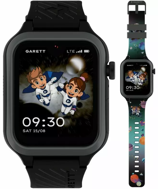 Smart Hodinky detské Garett Kids Essa AI 4G Čierna SET 5904238487266