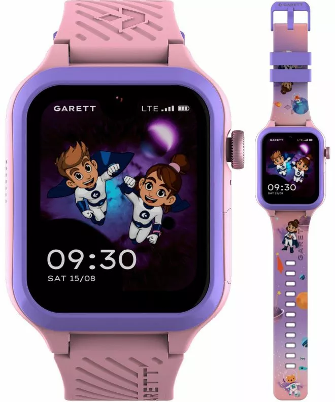 Smart Hodinky detské Garett Kids Essa AI 4G Ružova SET 5904238487280