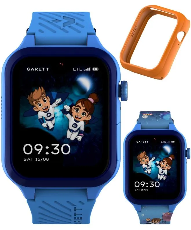 Smart Hodinky detské Garett Kids Essa Go 2 AI 4G Modrá 5904238487341