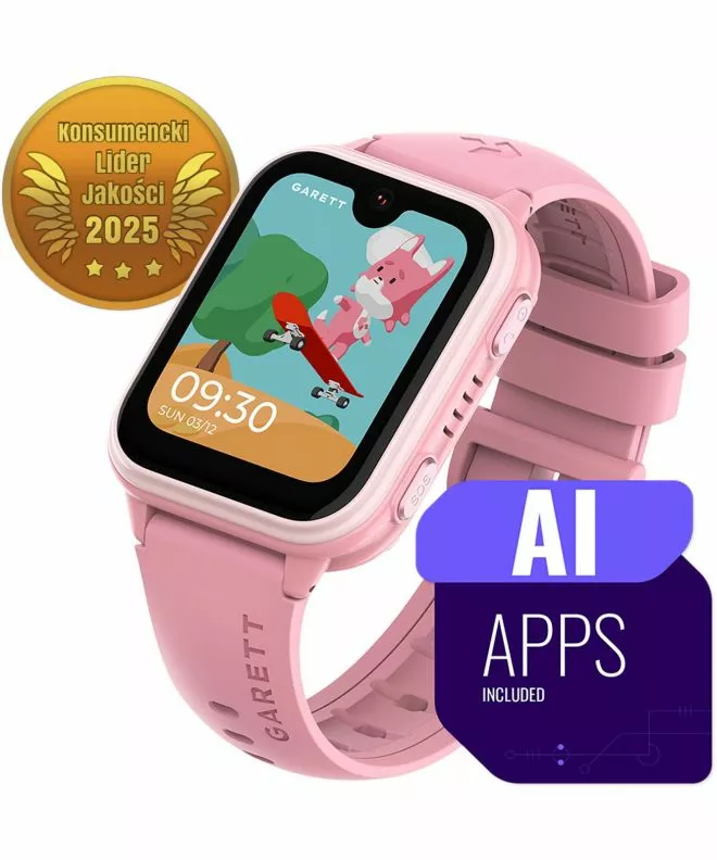 Smart Hodinky detské Garett Kids Vibe AI 4G Ružova 5904238487419