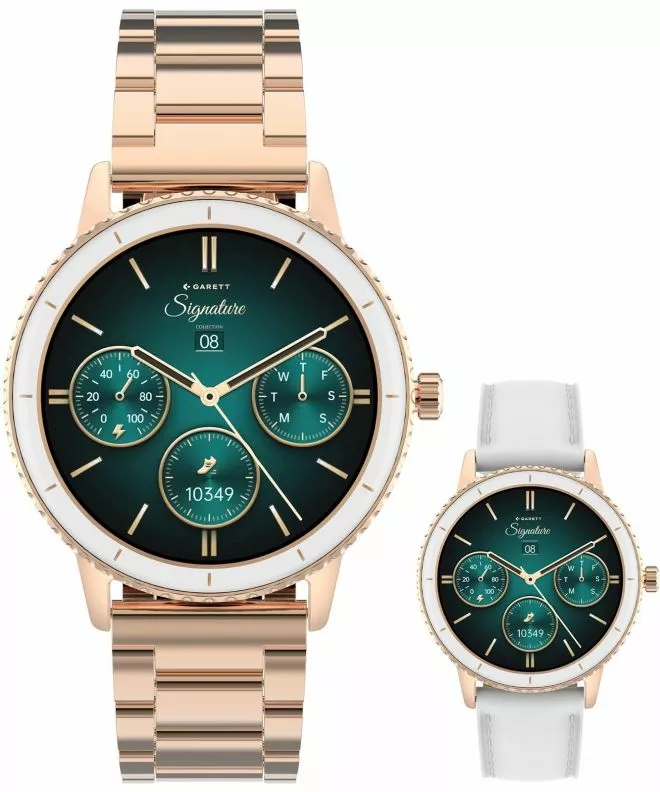 Smart Hodinky dámske Garett Signature Grace Rose Gold Solid SET 5904238485071