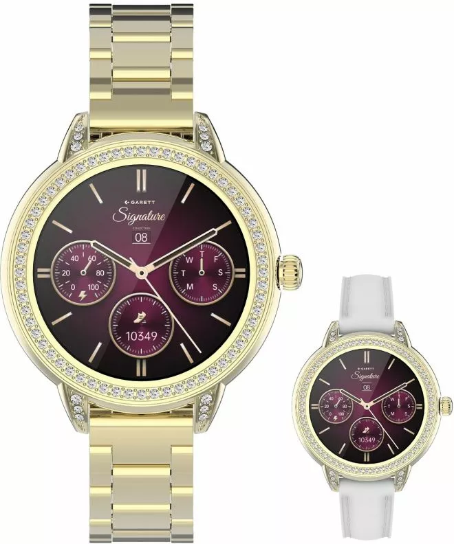 Smart Hodinky dámske Garett Signature Stella Gold Solid SET 5904238485095