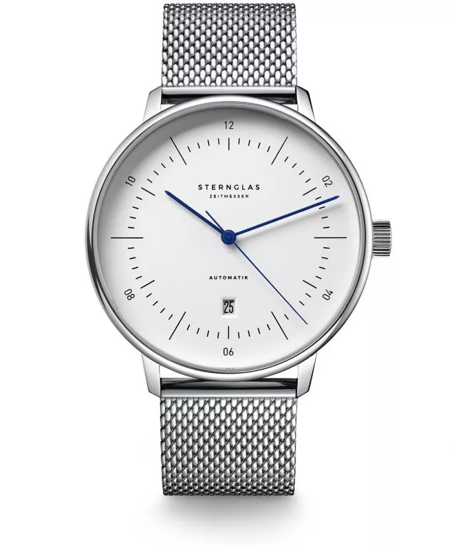 Hodinky pánske Sternglas Naos XL Automatik White S02-NX01-MI04