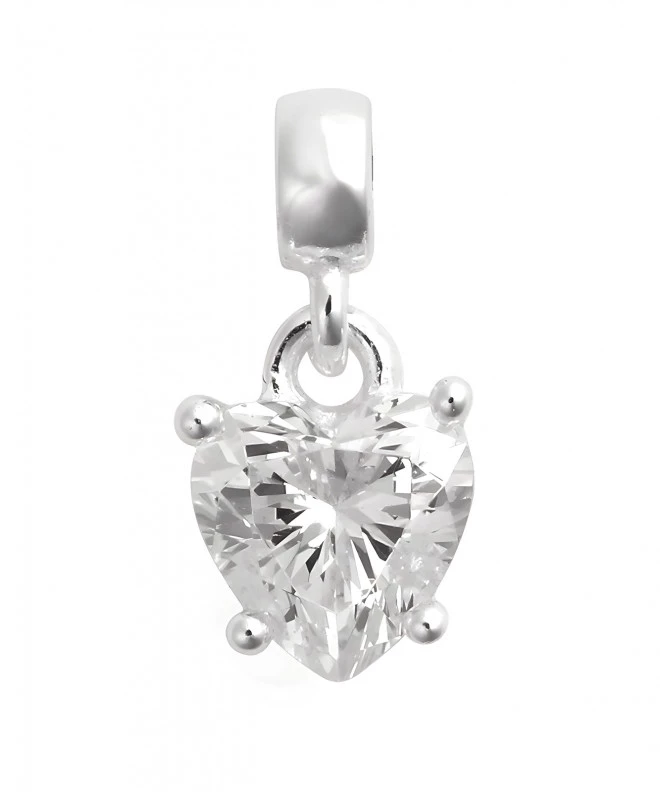 Prívesok Daniel Wellington Heart White Crystal Charm DW00401049