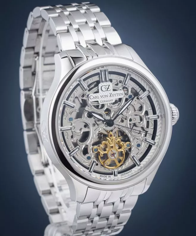Hodinky pánske Carl von Zeyten St. Georgen Skeleton Automatic CVZ0014WHMS