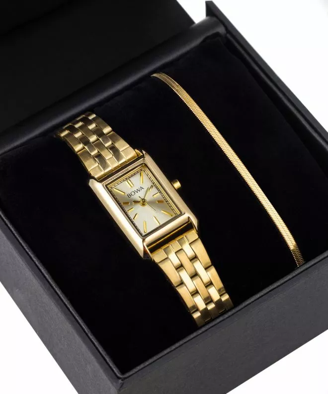 Hodinky dámske BOWA Paris Full-Gold Steel 20 Gift Set PS194-44-144S-419-03