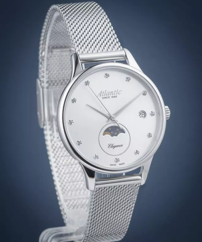 Hodinky Dámske Atlantic Elegance Moonphase 29040.41.27MB
