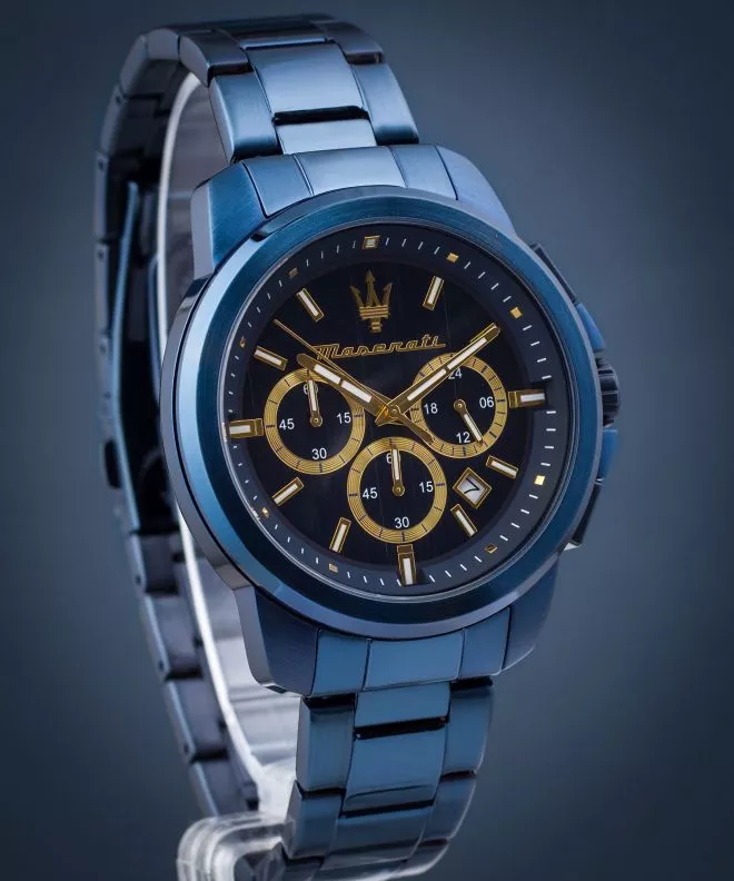 Hodinky pánske Maserati Successo Chronograph Blue Edition R8873621040