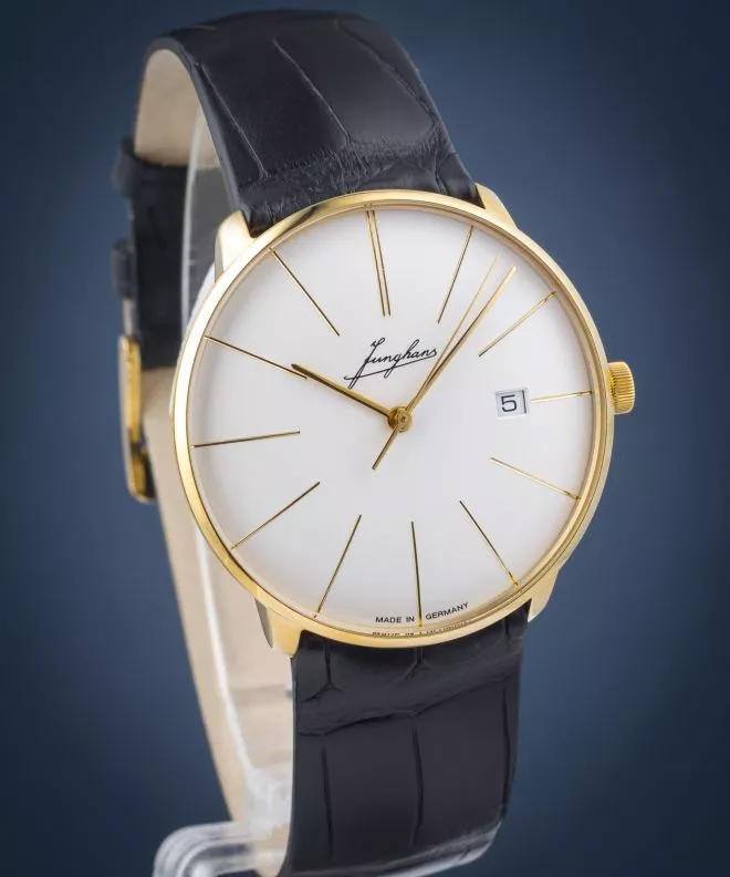 Hodinky Pánske Junghans Meister Fein Automatic Gold 18K Limited Edition 27/9101.00