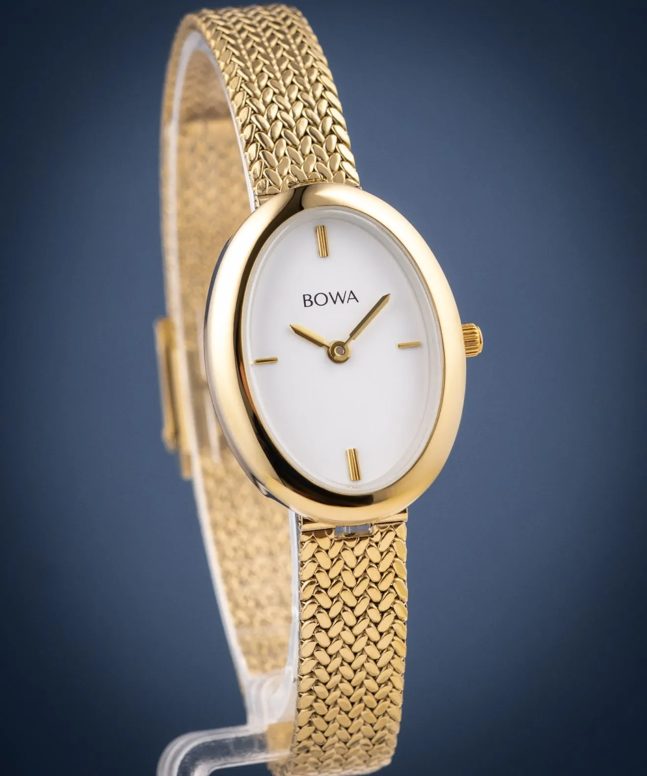Hodinky dámske BOWA Oslo White-Gold Mesh 23 OS234-24-104M