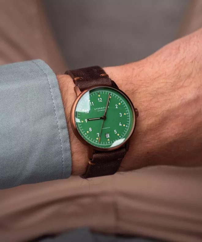 Hodinky pánske Sternglas Lumatik Automatic Edition Bronze S02-LMR19-VI17