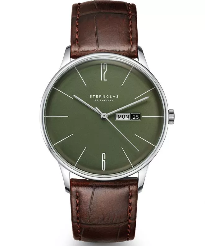 Hodinky pánske Sternglas Berlin Olive Green S01-BE08-HE05