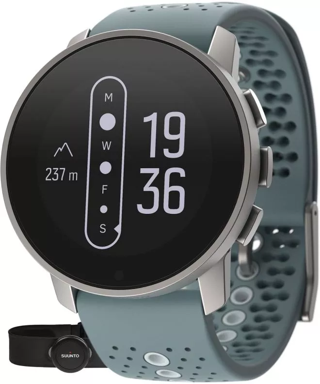Smart Hodinky Suunto 9 Peak Moss Gray + HR Pás [Sapphire Glass] SS050524000HR