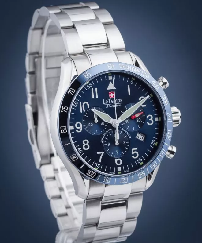Hodinky pánske Le Temps Air Marshal Chronograph LT1041.13BS01
