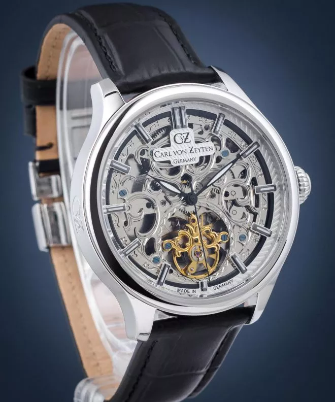 Hodinky pánske Carl von Zeyten St. Georgen Skeleton Automatic CVZ0014SWHS