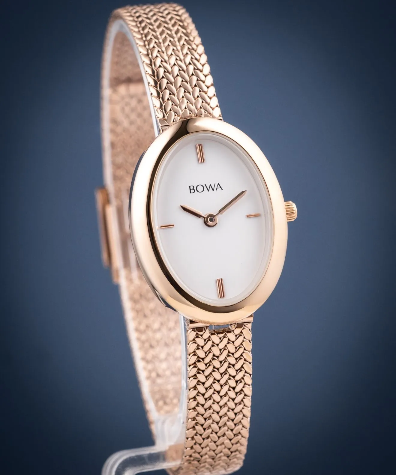 Hodinky dámske BOWA Oslo White Rose-Gold Mesh 23 OS237-27-107M