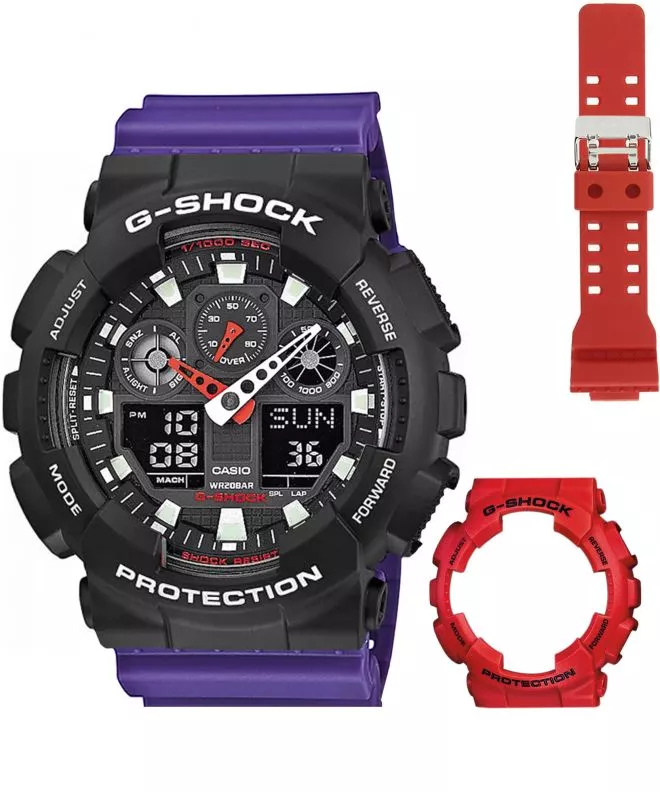 Hodinky pánske Casio G-Shock GA-100 Original Set GA-100B-Set111