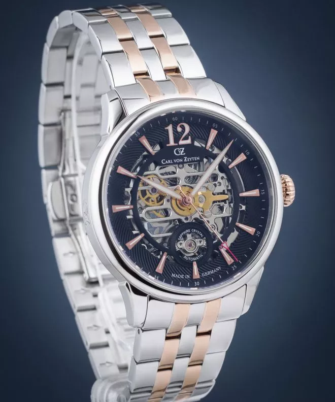 Hodinky pánske Carl von Zeyten Schramberg Skeleton Automatic Limited Edition CVZ0080BKRM