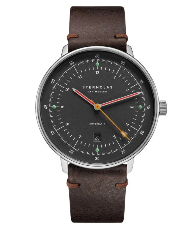Hodinky pánske Sternglas Hamburg Neugraphit Automatic S02-HH39-VI11