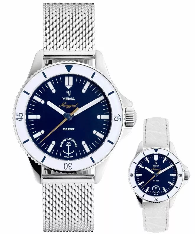 Hodinky Dámske Yema Navygraf Marine Nationale Femme SET YMHFMN34-GM