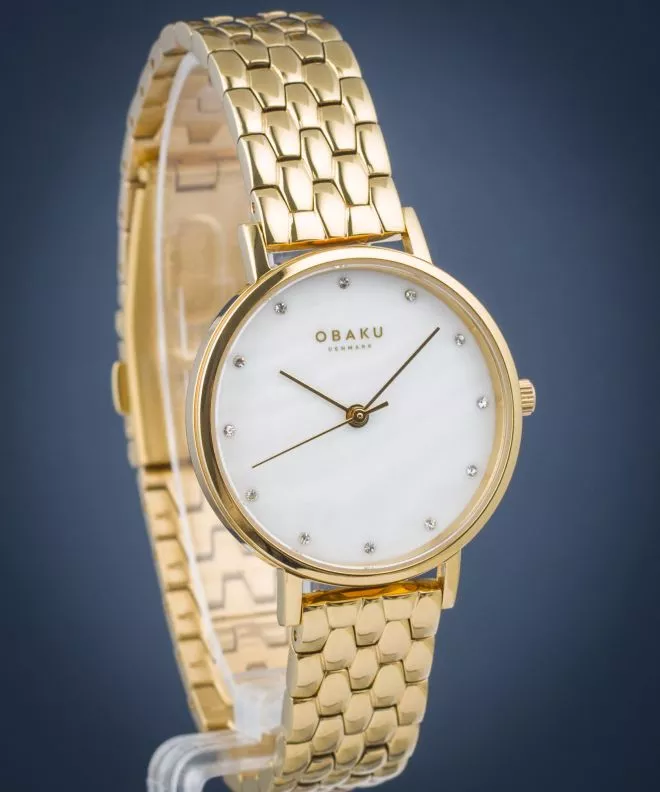 Hodinky dámske Obaku Brink Lille Perlemor Cider V248LXGWSG