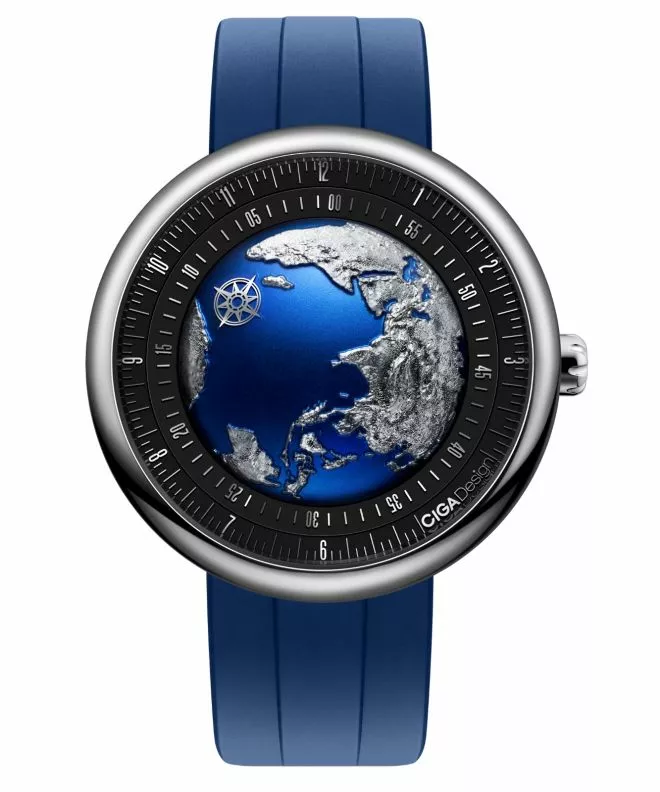 Hodinky Pánske Ciga Design Blue Planet GPHG 2021 Titanium U033-TU02-W6U