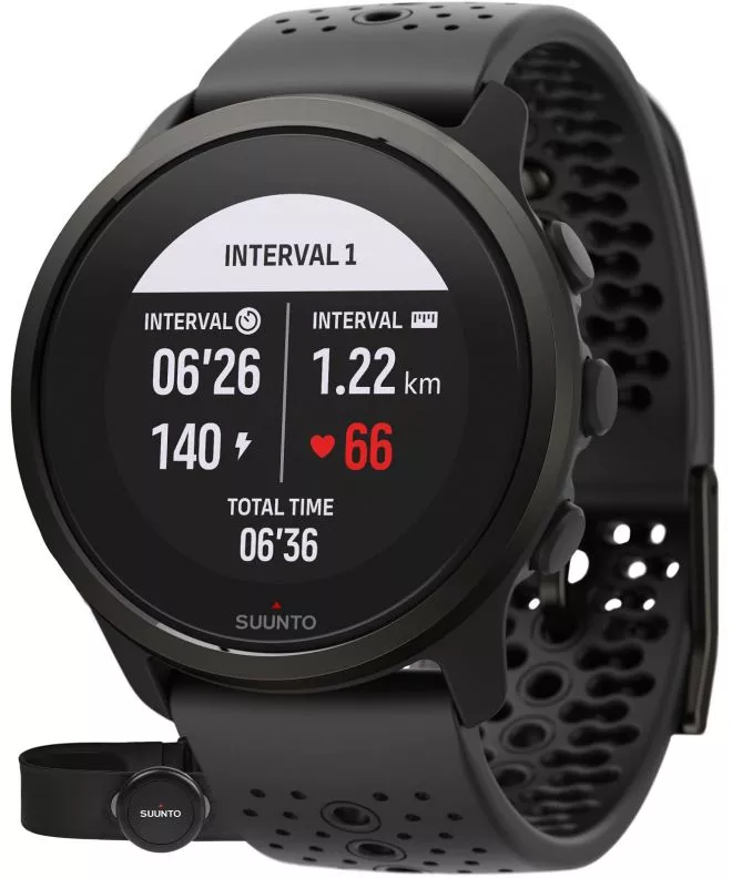 Športové Hodinky Suunto 5 Peak All Black + HR opasok SS050888000HR SS050888000HR