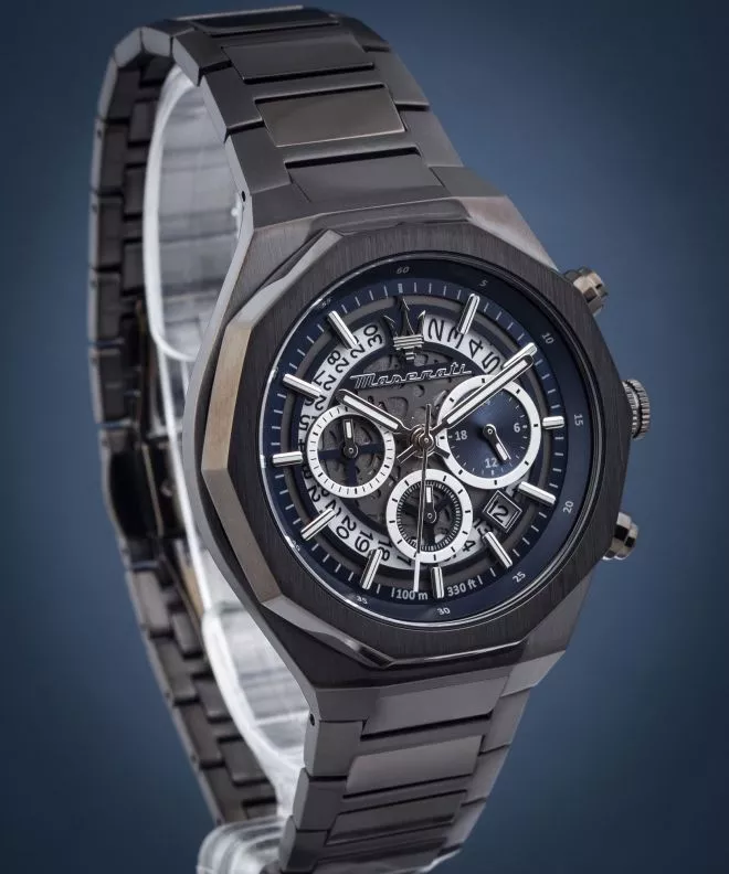 Hodinky pánske Maserati Stile Skeleton Chronograph R8873642012