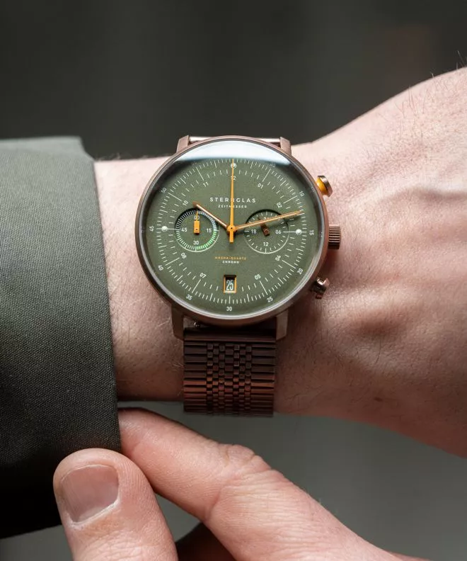 Hodinky pánske Sternglas Hamburg Mecha-Quartz Chrono S01-HC35-ME10