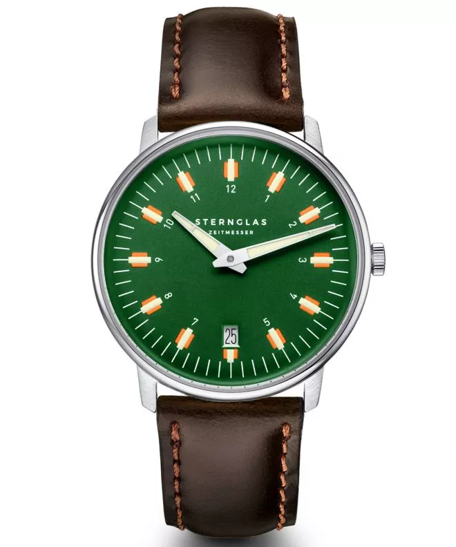 Hodinky pánske Sternglas Egor Green Silver S01-EG08-BR03