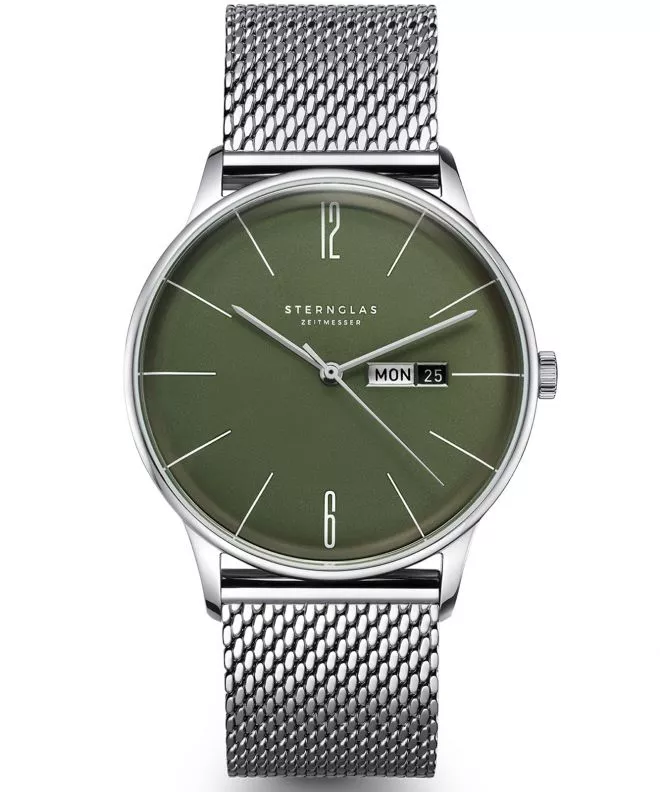 Hodinky pánske Sternglas Berlin Olive Green S01-BE08-MI04