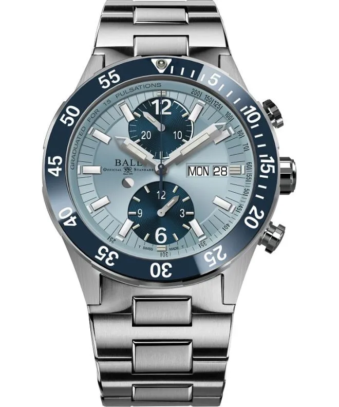 Hodinky pánske Ball Roadmaster Rescue Automatic Titanium Chronograph Limited Edition DC3030C-S3-IBEBE