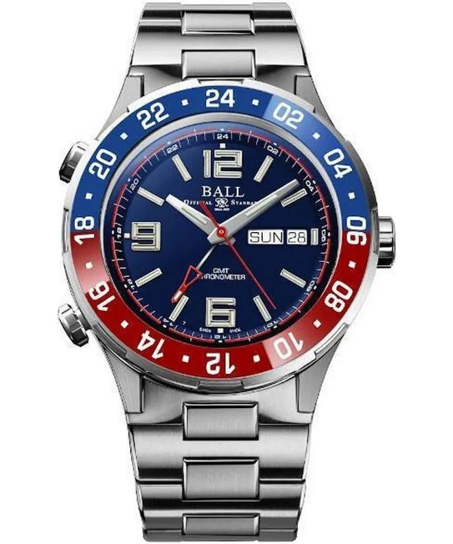 Hodinky pánske Ball Roadmaster Marine GMT Automatic Titanium Limited Edition DG3000A-S4C-BE