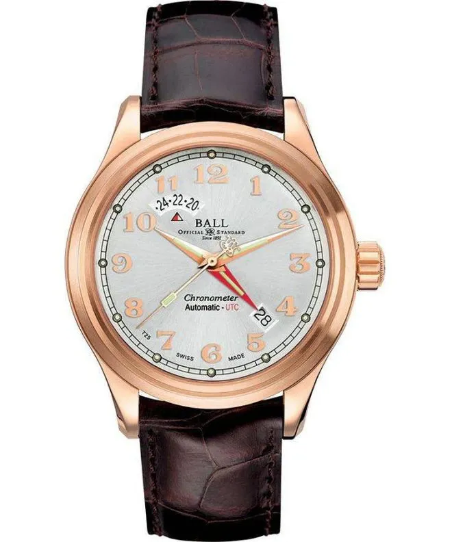 Hodinky pánske Ball Trainmaster Cleveland Express Automatic Chronograph GM1020D-PG-LCJ-SL