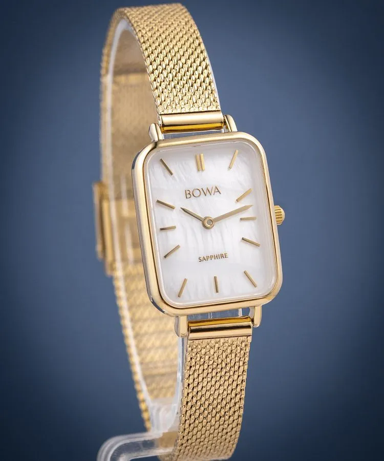 Hodinky dámske BOWA Dubai Pearl-Gold Mesh 20 DU204-154-104M