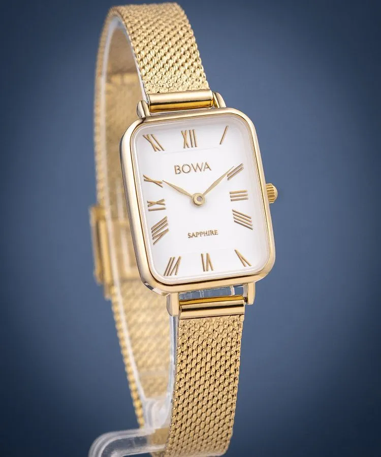 Hodinky dámske BOWA Dubai White-Gold Mesh 20 DU204-24R-104M
