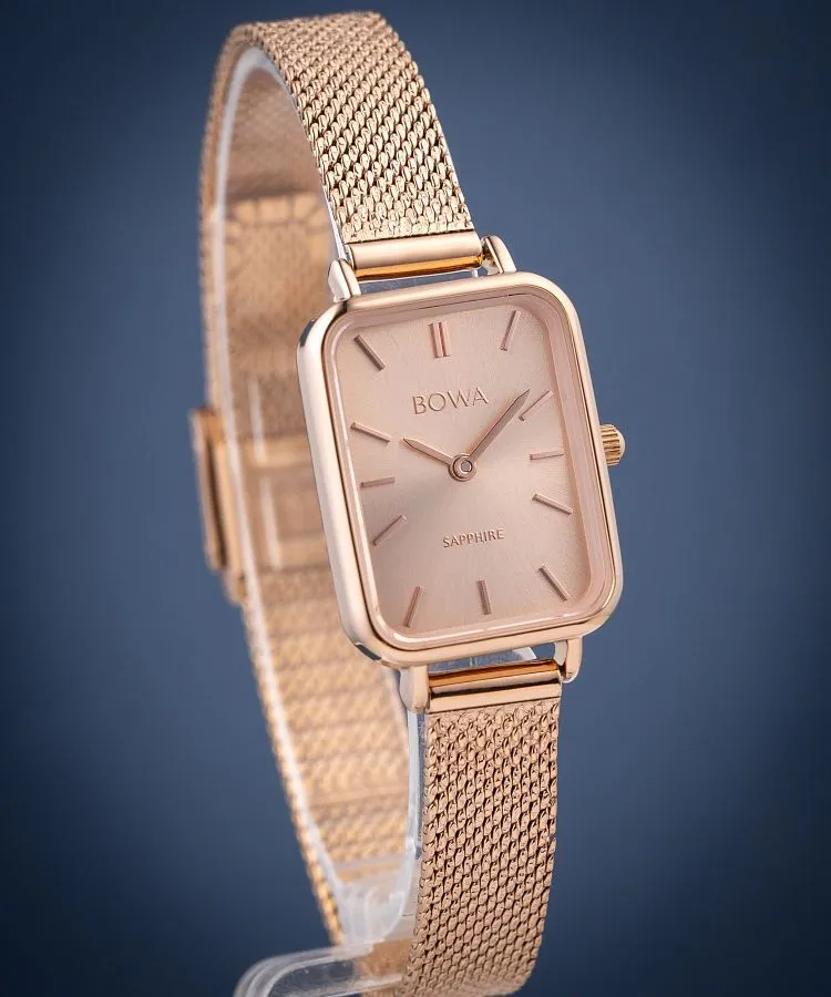 Hodinky dámske BOWA Dubai Full Rose-Gold Mesh 20 DU207-77-107M