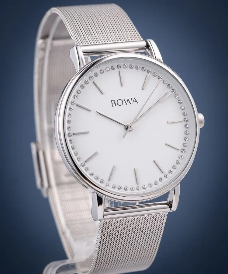 Hodinky dámske BOWA Rio White-Silver Mesh 38 RI385-25-185M