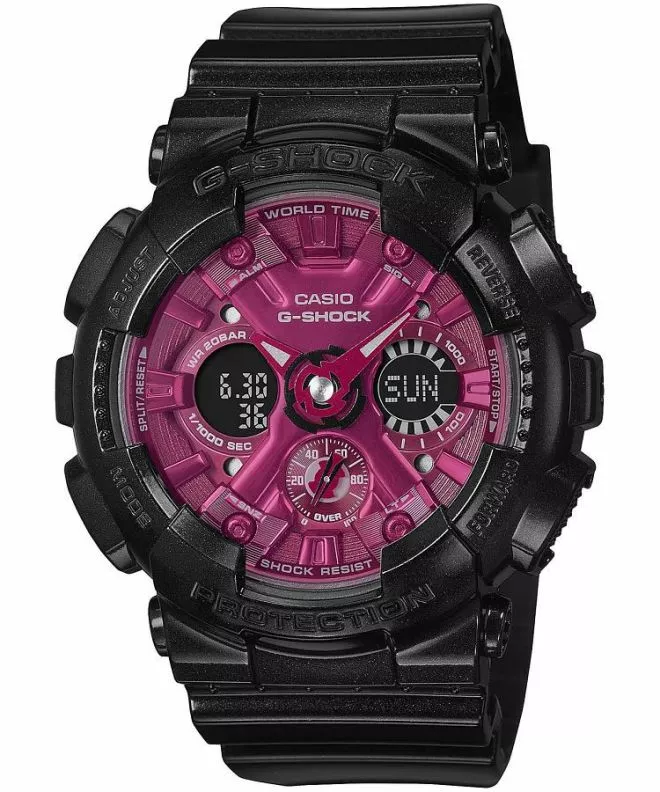 Hodinky dámske Casio G-Shock Black & Red GMA-S120RB-1AER