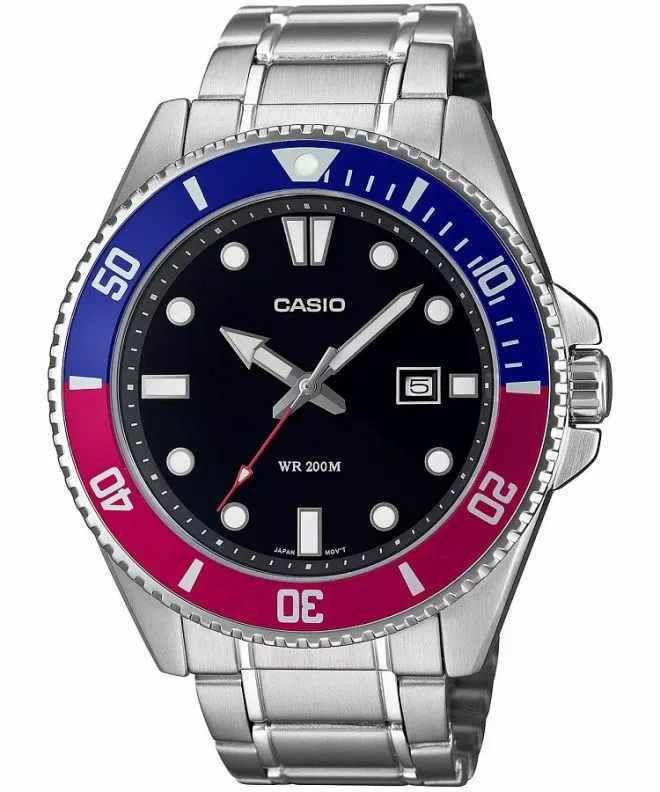 Hodinky pánske Casio Duro Pepsi Diver MDV-107D-1A3VEF