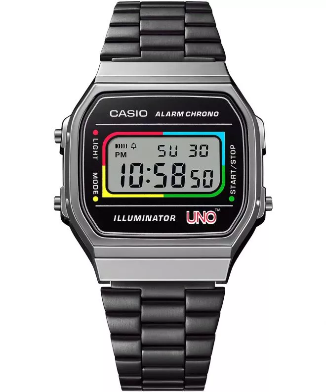 Hodinky unisex Casio Vintage Iconic UNO Collaboration Limited Edition A168WEUC-1AER