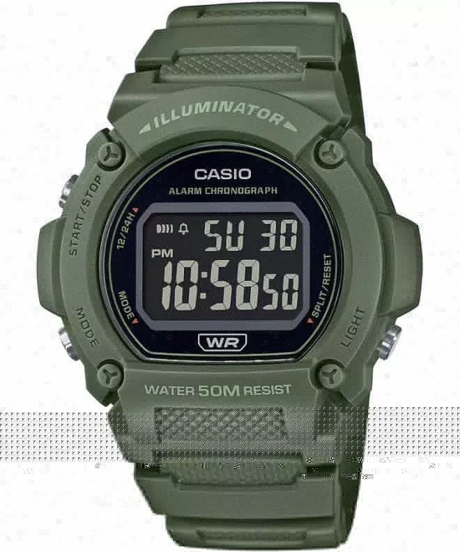 Hodinky unisex Casio Digital W-219HC-3BVEF