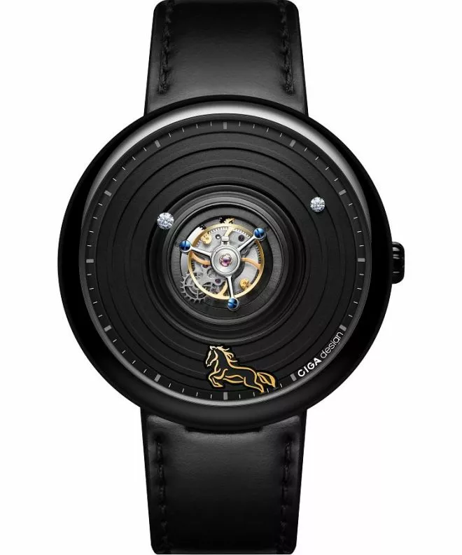 Hodinky pánske Ciga Design Tourbillon Chinese Zodiac Mechanical Limited Edition Diamond U057-BB01-1B