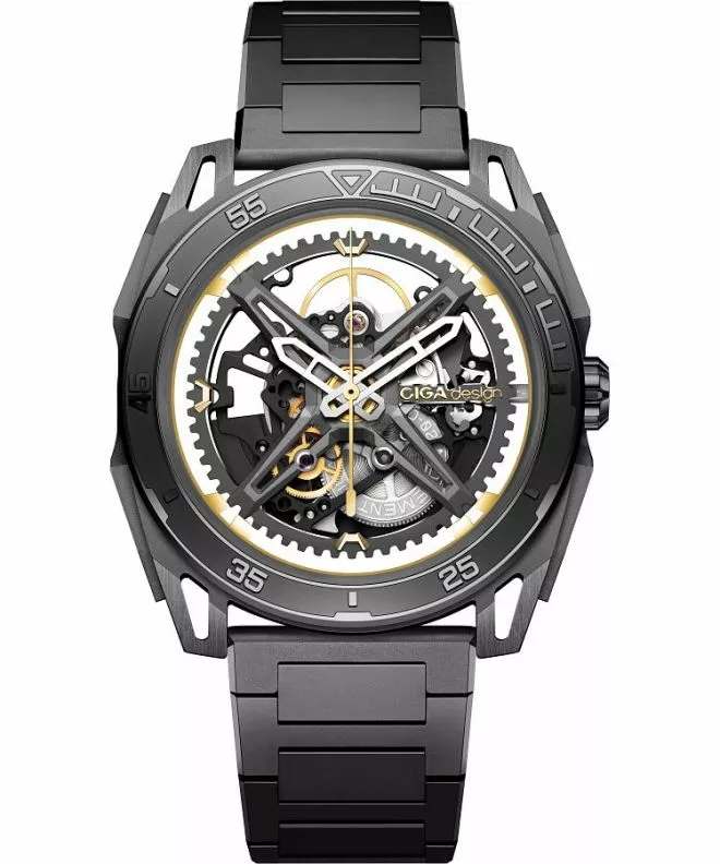 Hodinky pánske Ciga Design Falcon Automatic Skeleton Z039-GG01-1G