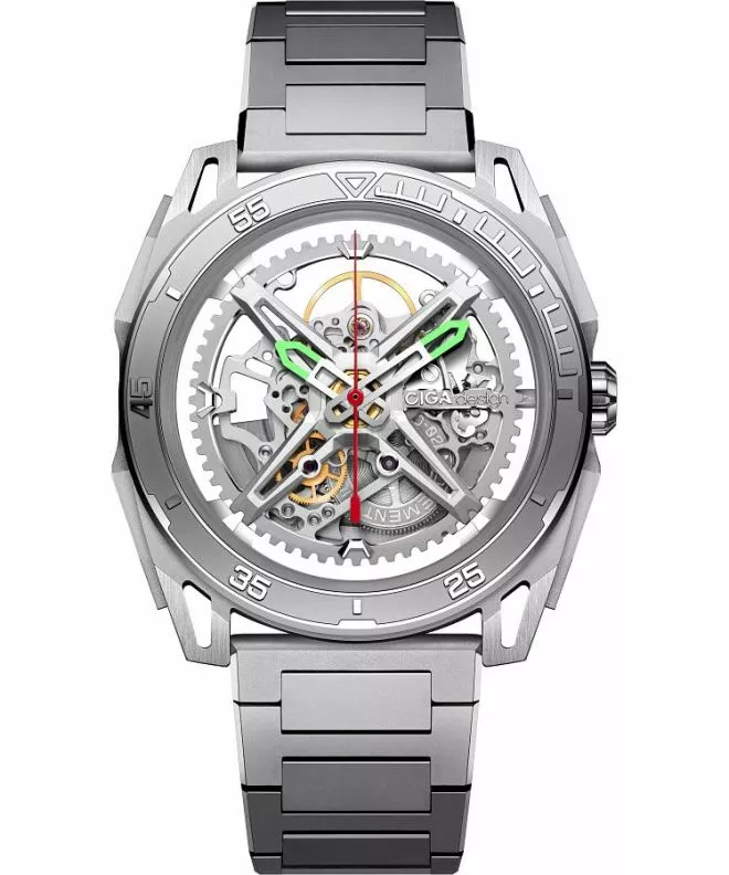 Hodinky pánske Ciga Design Falcon Automatic Skeleton Z039-SS01-1S